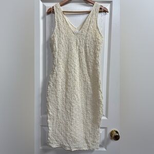 A New Day Cream Textured Sleeveless Dress- NWT, Sz S